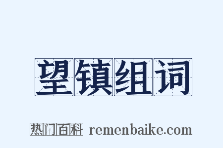 望镇组词是什么意思的图片